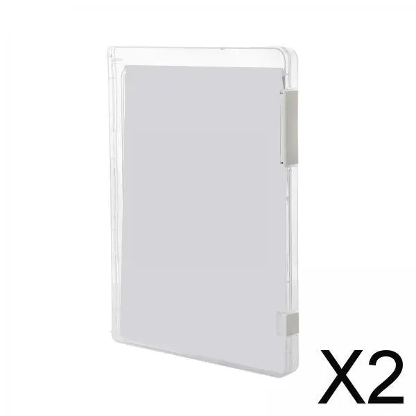 2X Clear A4 File Holder Desk Multipurpose Use Files Storage for Home, Bedroom