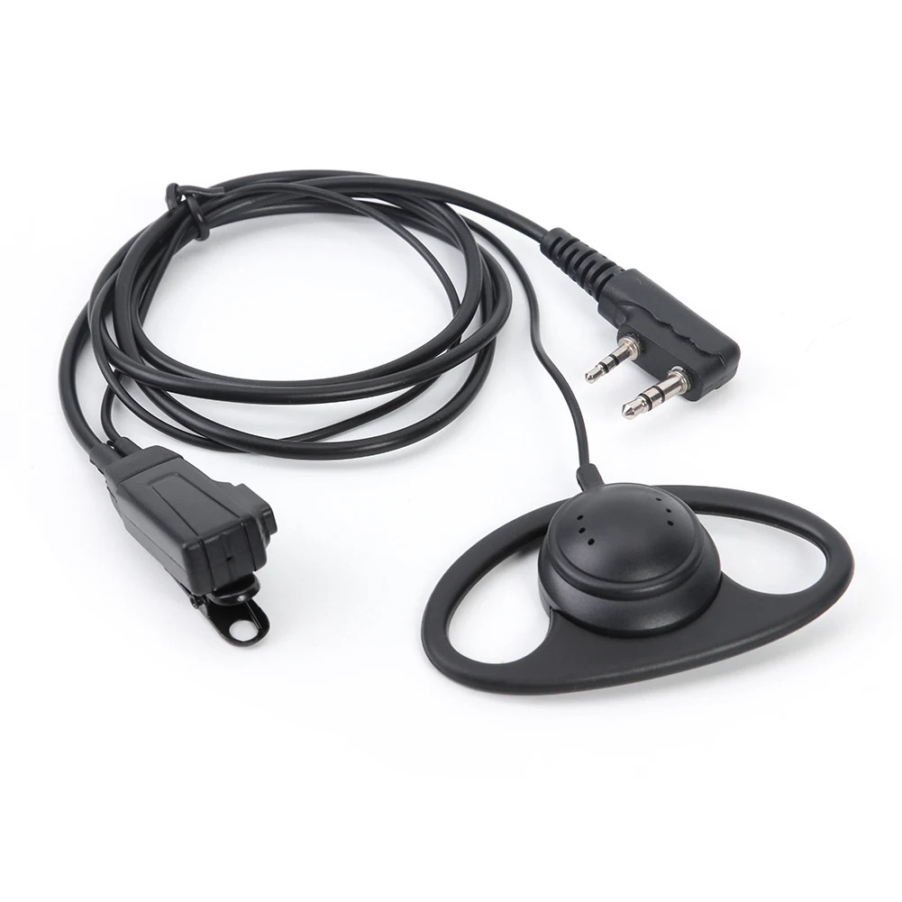 سماعة أذن على شكل حرف D بطول 1.2 متر و2Pin K لراديو Baofeng Kenwood