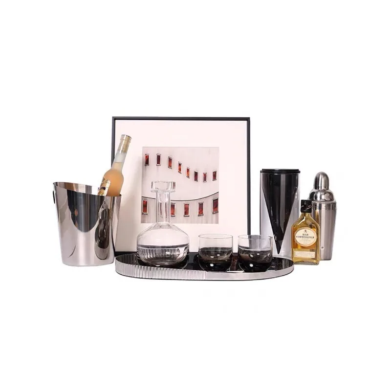 

Nordic light luxury sales office model room kitchen high-end tableware wine utensils, soft decorative ornaments