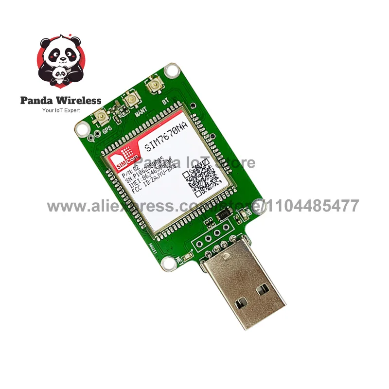 SIM7670NA SIM7670NA-MNGV SIM7670NA-LNGV Dongle USB LTE CAT1, dengan GPS 1pcs LTE-FDD: B2/B4/B5/B12/B13/B66 LTE CAT1+chip Qualcomm