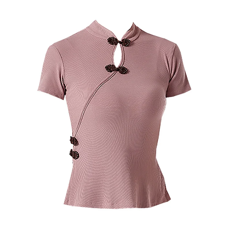 Ubrania do ćwiczeń tańca klasycznego, topy cheongsam, cienka nowoczesna odzież, chińskie ubrania do treningu ciała, odzież damska 2025