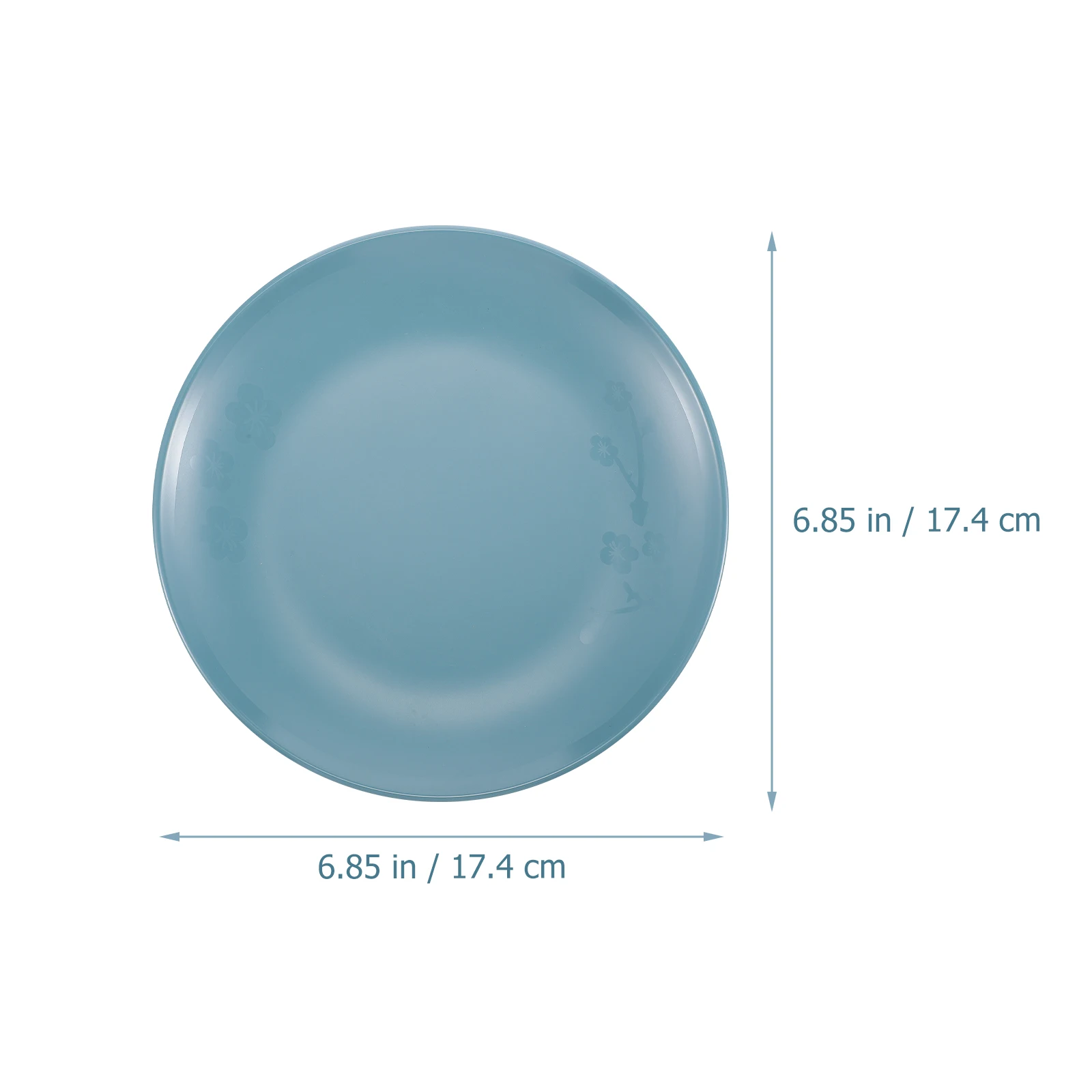 

Dinner Plates Melamine Disc Platters for Serving Food Party Fruit Commercial Dishes Entertaining Blue
