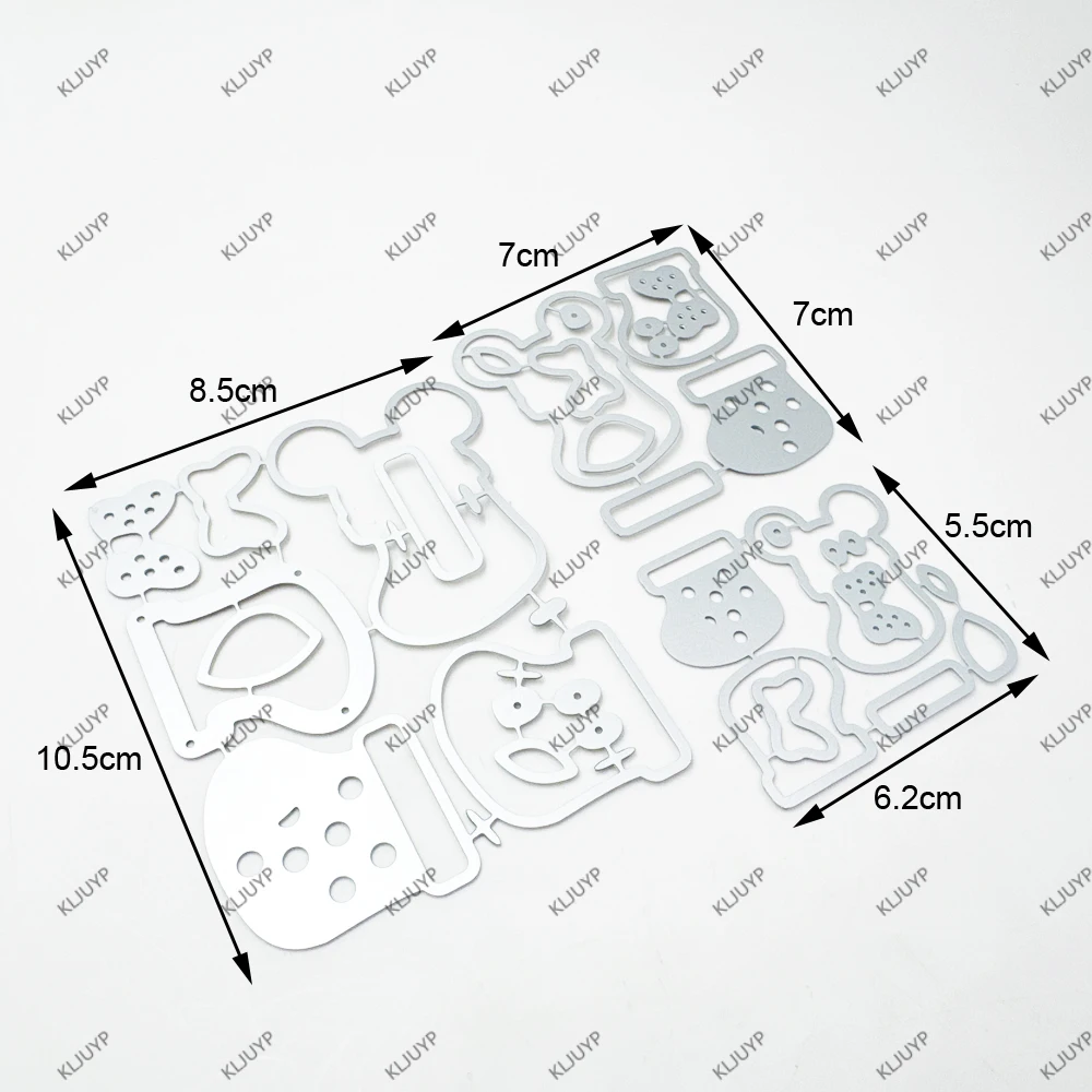 KLJUYP SBW Strümpfe Metall-Stanzschablonen für DIY Scrapbooking/Album Dekorative Prägung DIY Papierkarten – Detail 2