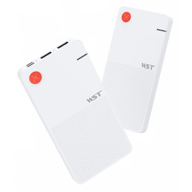 

WST New Ultrathin Portable Charging Treasure Powerbank Fashion Fast Charging 10000 mA Mobile Phone Power Supply