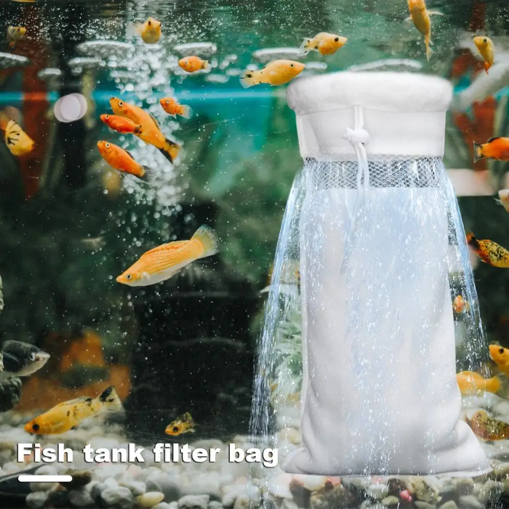 Fish Tank Filter Bag Biological Filtration Aquarium Filter Bags for Clean Water Purification Fish Tank Maintenance for Effective