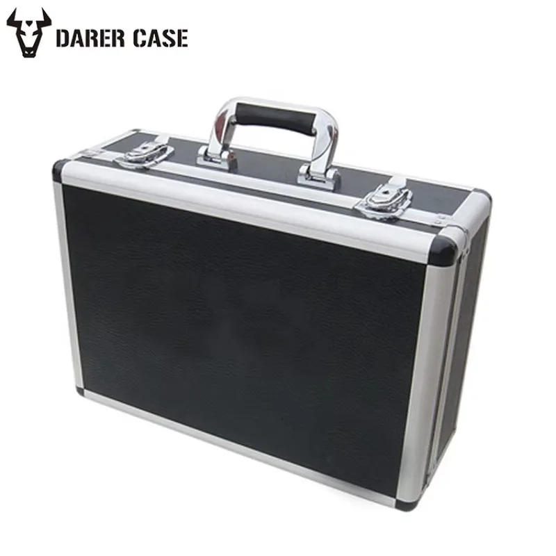 DPE010 500 * 380 * 200mm Cheap Lockable Aluminum Pilot Case with Foam