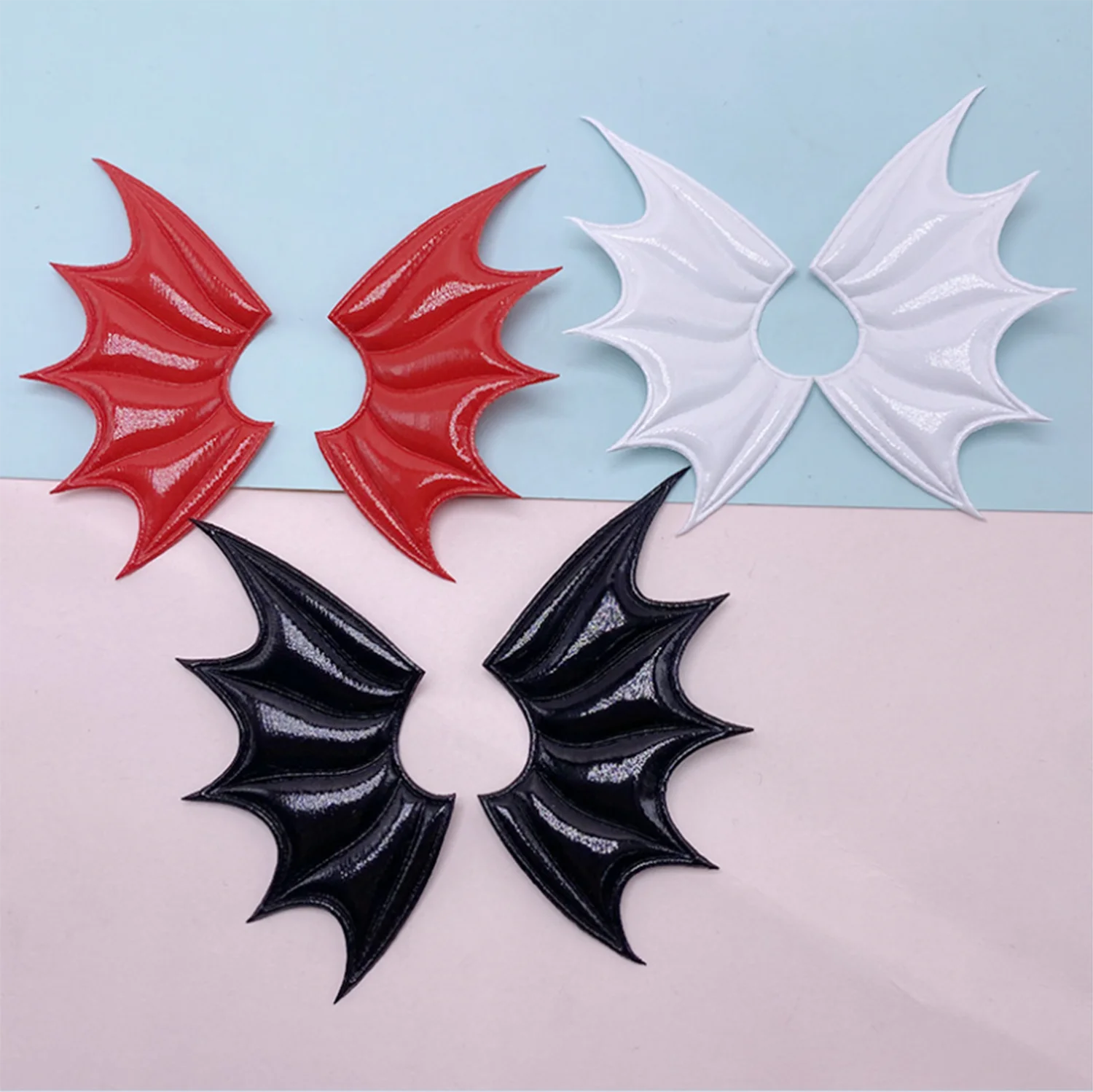 Leder Teufel Fledermaus Flügel handgemachte DIY Zubehör Halloween Kostüm Vampir Haarnadel Dekoration Materialien