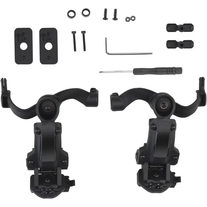 

360 Degree Rotating Tactical Headset Holder Fast Helmet Rail Mount Adapter Pickup Headphone Bracket OPS CORE ARC/Team Wendy