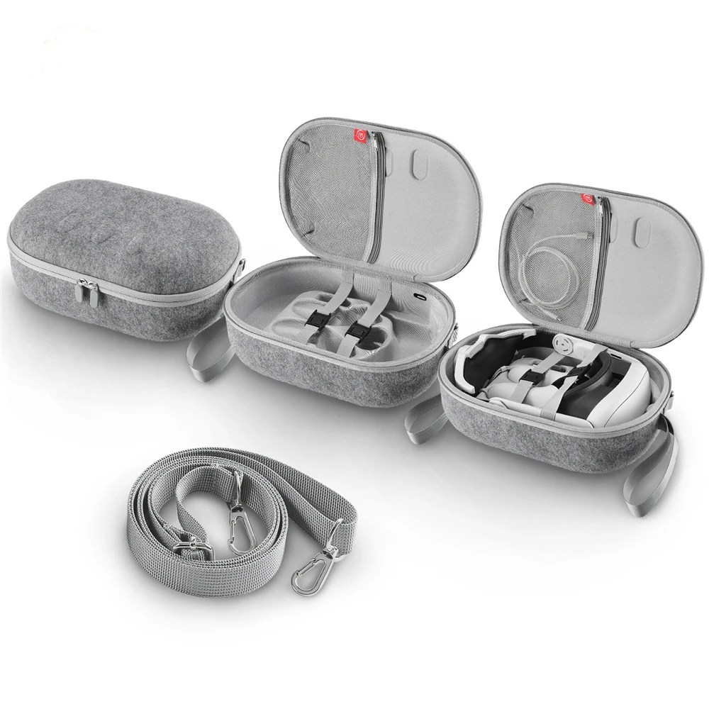 

Сумка для Quest 3, аксессуары для VR-гарнитуры для Meta Quest 3, портативный дорожный чехол, жесткая сумка для хранения из ЭВА