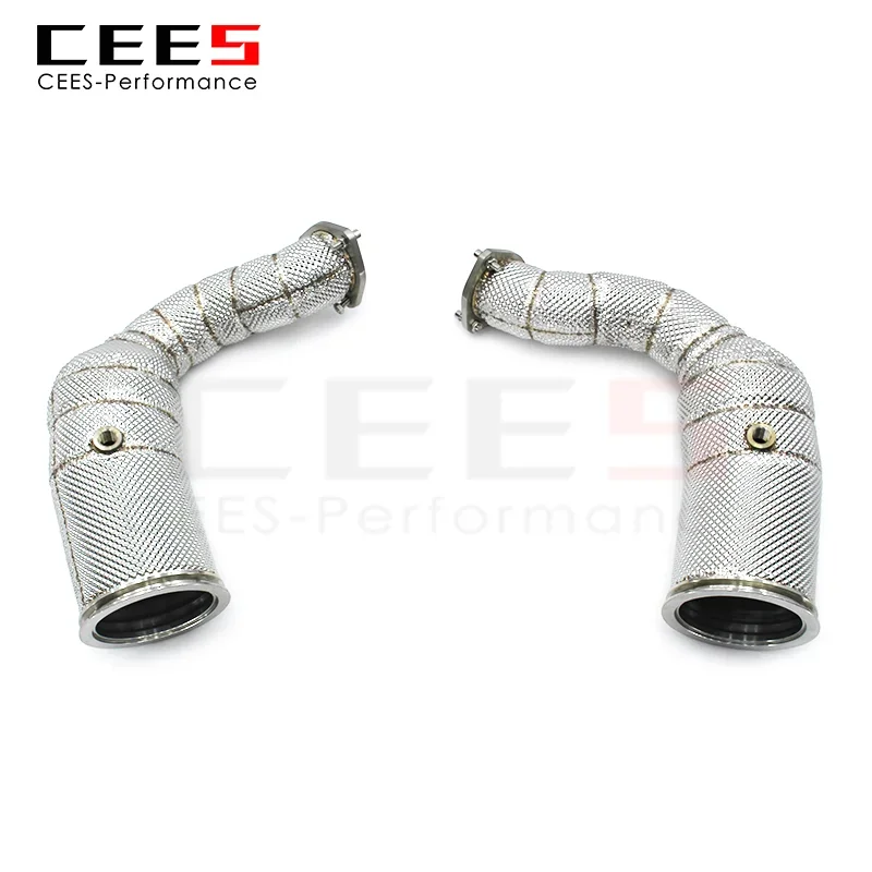 

CEES SS304 High-Flow Catless Exhaust Downpipe for Lamborghini URUS 4.0T 2018-2019 - Performance Parts