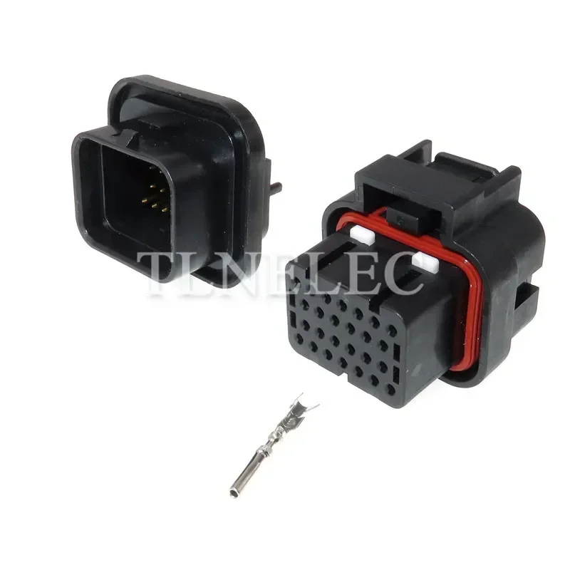 3-1437290-7 6437288-6 26 Pin 3 Slots Electrical Female Male Straight PCB Wire to Board Connector ECU Plug