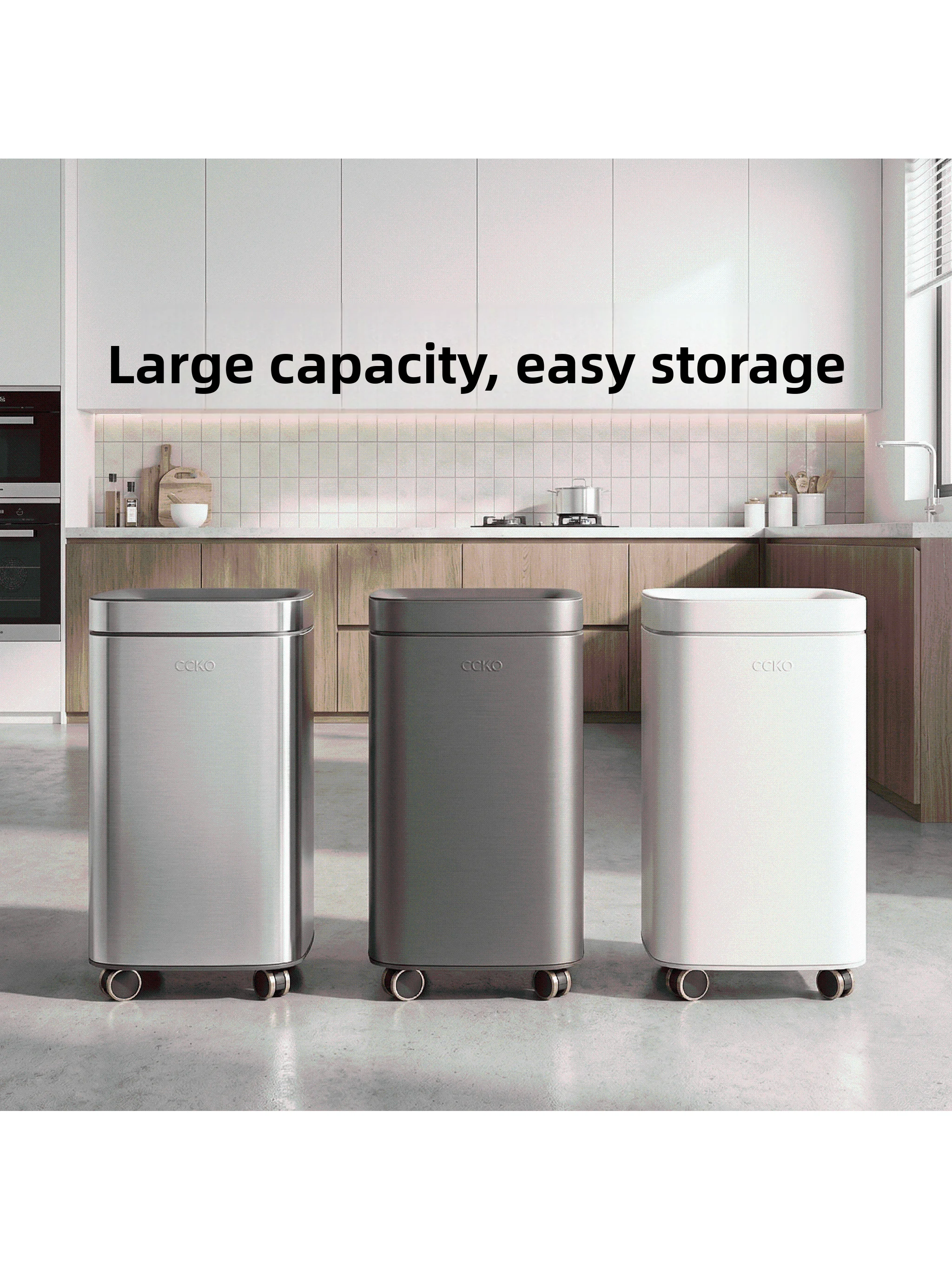 

Double Layer Stainless Steel Trash Can Cover for Bathroom Toilet Kitchen Living Room Luxury Hotel Commercial Use Waste Bin