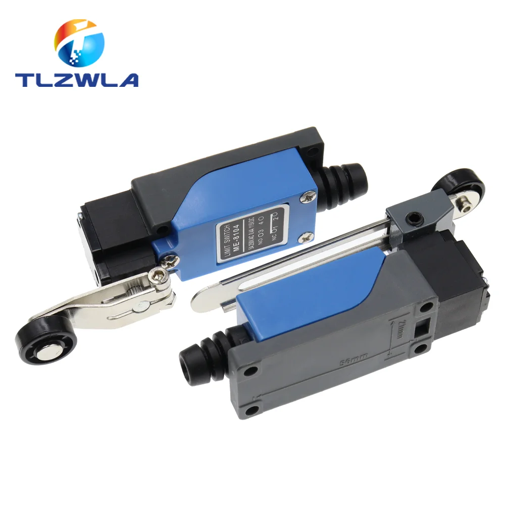 ME-8104 ME-8107 ME-8108 ME-8111 ME-8112 ME-8166 -8169 Limit Switch Rotary Adjustable Roller Lever Arm Travel Switch AC250V NO NC