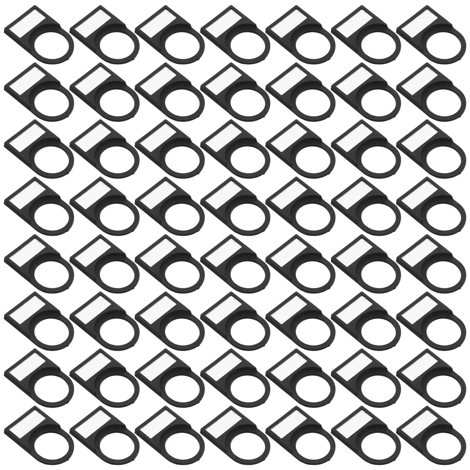 100 قطعة ملحقات التعريف الكهربائية البلاستيك مفتاح بـزر دفع لوحة التسمية مصباح إشارة تسجيل لصندوق التوزيع الأسود #4