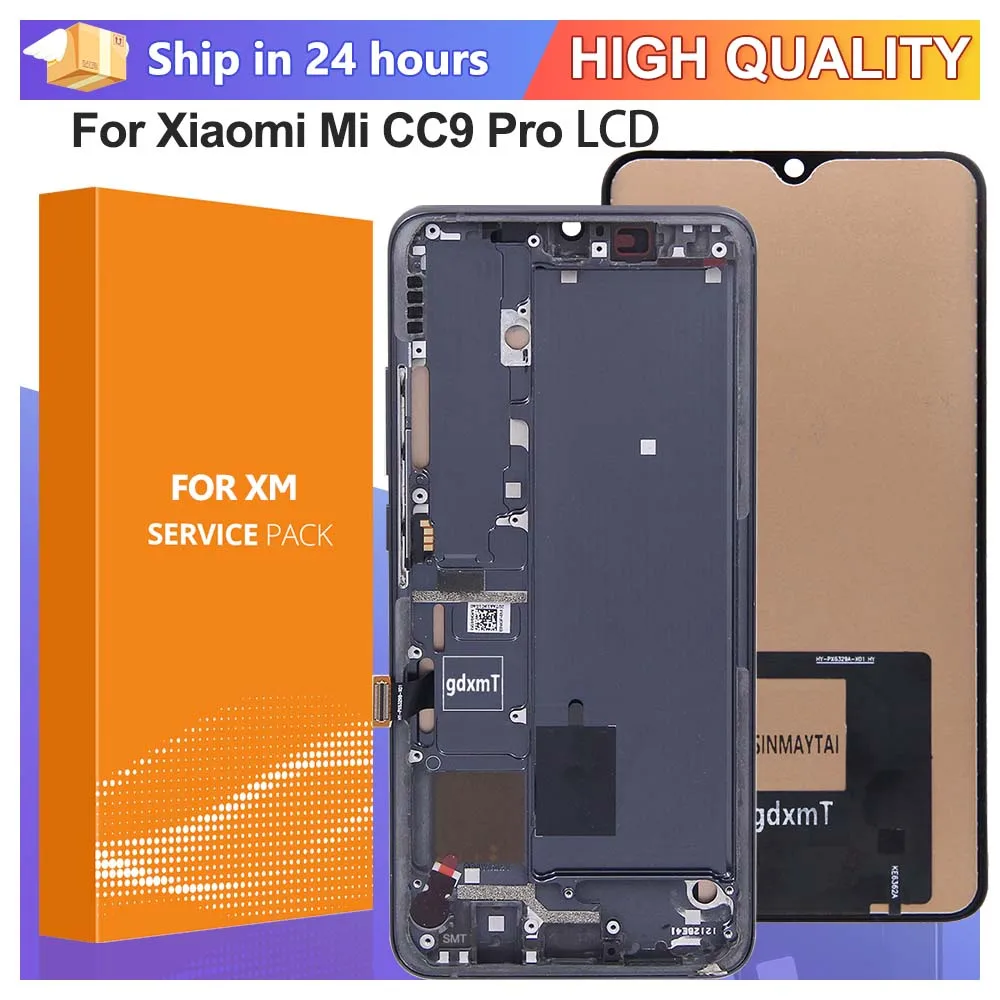 

6,47 "CC9 Pro для Xiaomi Mi Note 10/Note 10 Pro M1910F4G ЖК-дисплей, цифровой сенсорный экран в сборе, замена экрана дисплея