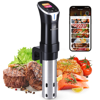 BlitzHome SV2401C 1100W Smart Sous Vide Cooker APP Control Thermal Immersion Circulator Machine with Color Touchscreen for Home