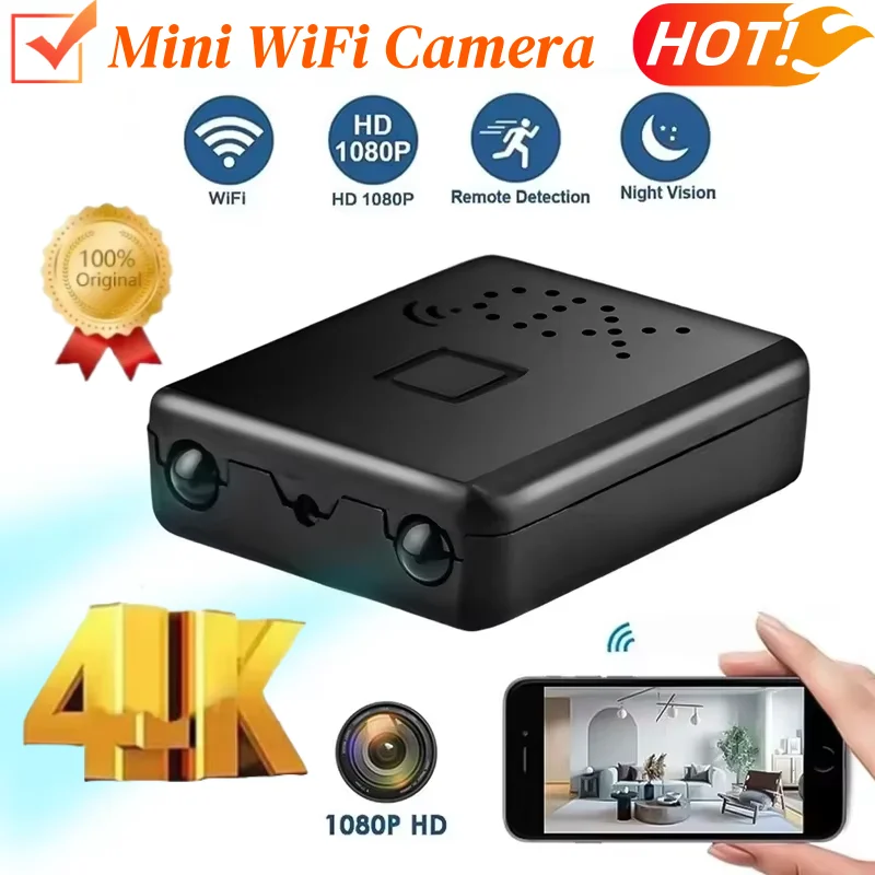 Mini Camera 4K Full HD WiFi 5G Night Vision Mobile Remote Security Monitoring Home Protection Waterproof Video Recorder