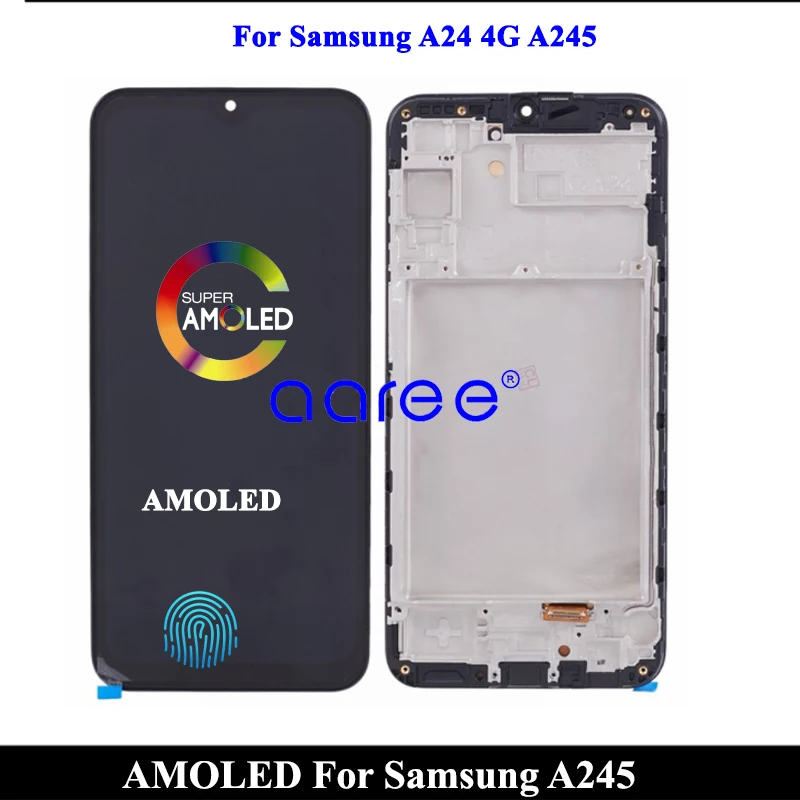 Pantalla LCD OLED AMOMLED para Samsung A24 4G A245 LCD para Samsung A24 A245 pantalla LCD MONTAJE DE digitalizador táctil