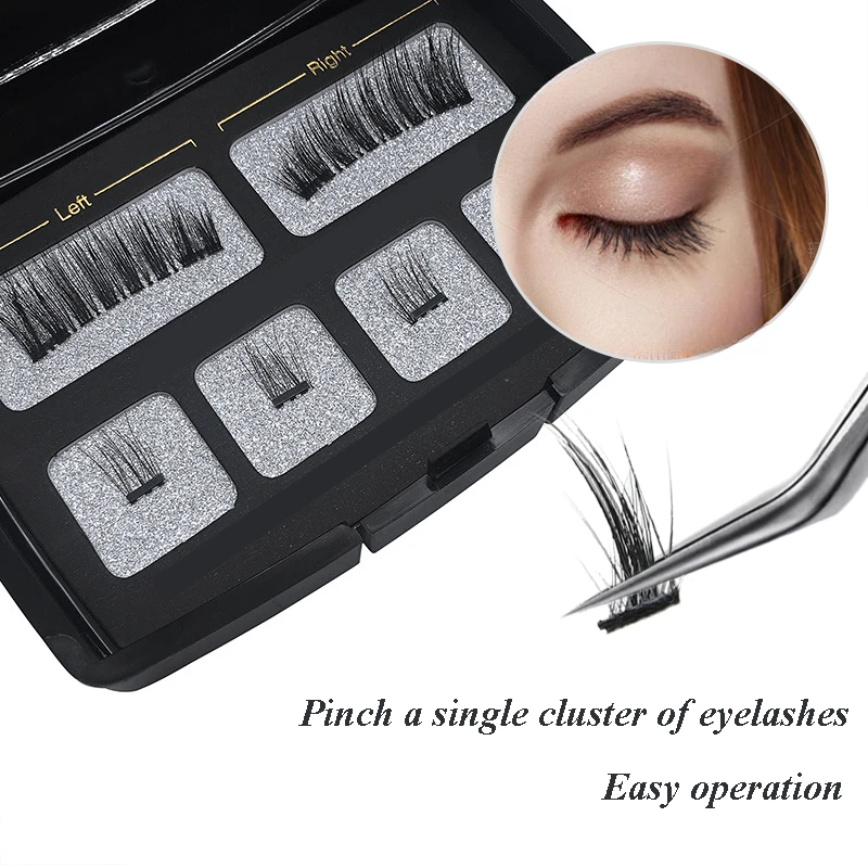 1/2 pz Ciglia Finte Pinzette Falso Eye Lash Applicatore Strumenti di Trucco Ausiliario Bigodino Ciglia di Visone Professionale Pinzette strumenti