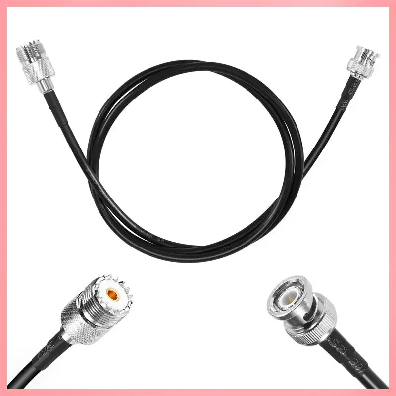 

Y23A-RF UHF VHF Радио Коаксиальный антенный кабель BNC «папа» к UHF SO239 RG-58U MILSPEC Коаксиальный мобильный телефон для базовой антенны 3 фута