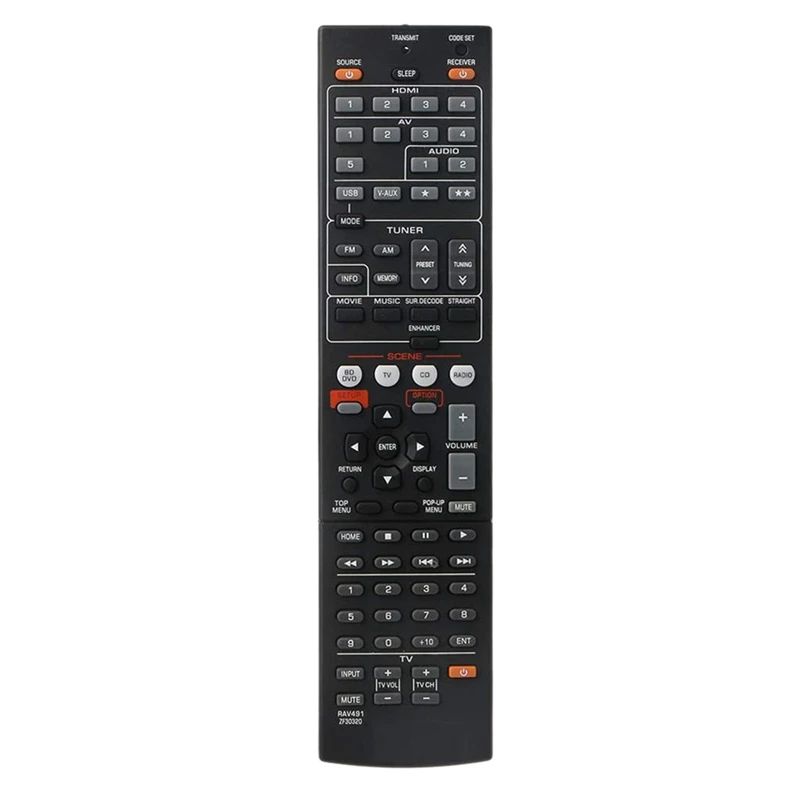 RISE-Remote Control for YAMAHA RX-V375 RX-V467 RX-V565 RX-V567 RX-V571 RX-V665 RX-V765 HTR-3066 HTR-4065 HTR-3066BL RX-V373BL