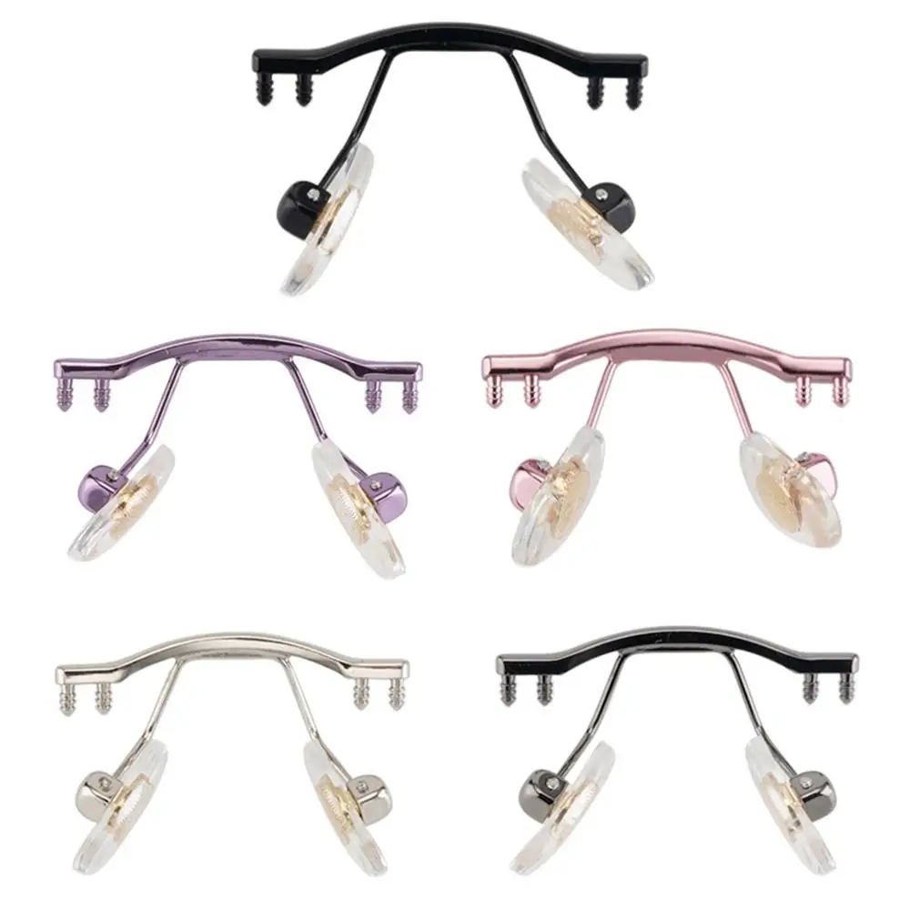 1 zestaw okularów most okulary noski Arm Metal Rimless oprawki optyczne most noski uchwyt akcesoria do okularów