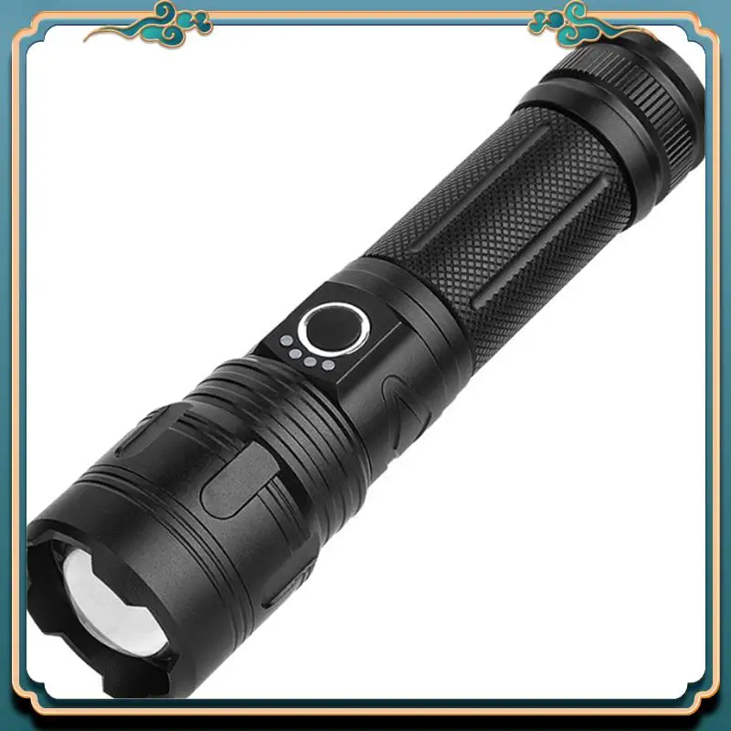 

Super Bright Flashlight Power Bank USB-C Rechargeable LED Strong Light Multitool Tacical Torch