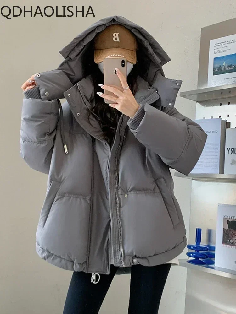 Women Parkas Winter Warn Casual Loose Women's Jacket Down Coats Solid Oversize Women's Winter Jacket Soft Cotton Puffer Jacket