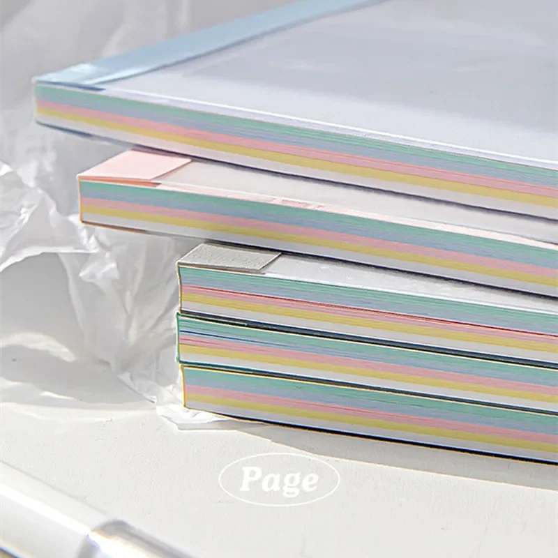 60 Sheet Simplicity Notebook Fashon Colorful Page Horizontal Line Journal Notepad Stationery Scrapbook Diary Student Supplies