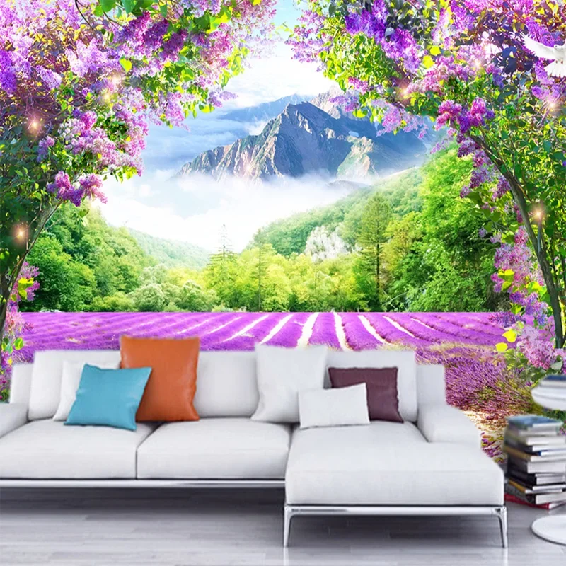 Modern Flower Vine 3D Photo Mural Wallpaper Wall Decals Living Room TV Sofa Bedroom Home Decor Waterproof Canvas Painting