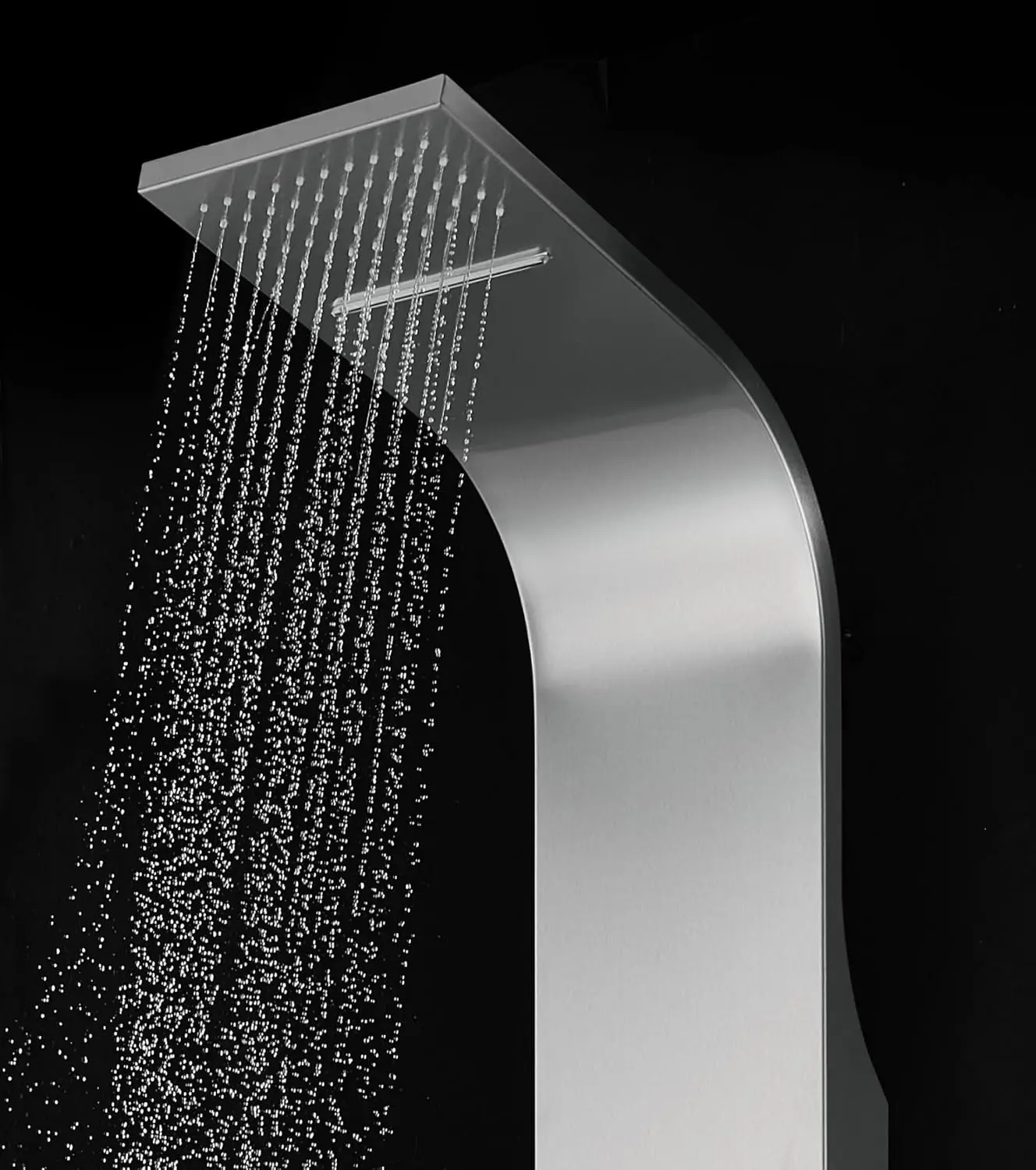 62” Stainless Steel SPS88991 Thermostatic Shower Panel Column with Rainfall Shower Head, Body Nozzles