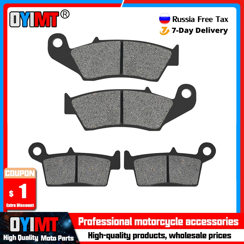 Motorcycle Front and Rear Brake Pads for KAWASAKI KLX650 KLX 650 R 1996