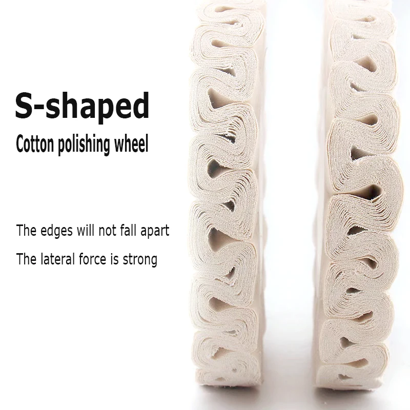1 pcs 150/200x20x50mm Cotton Airway Buffing Wheel for Edge Bonding Machine Woodworking Machinery