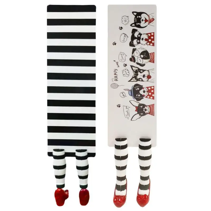 1Pcs 3D Wicked Witch Bookmark ABS Witch Bookmark Legs Handmade For Book Lovers Gifts Stationery Office School Supplies