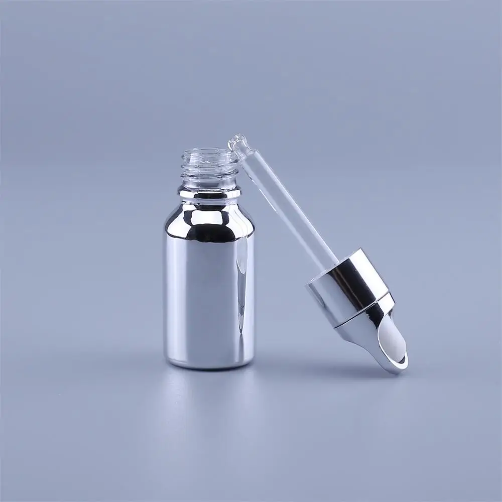 10 Chiếc 5 -100Ml UV Bạc Kính Ống Nhỏ Giọt Đựng Chai Lọ Lọ Với Pipet Cho Mỹ Phẩm Nước Hoa Tinh Dầu chai