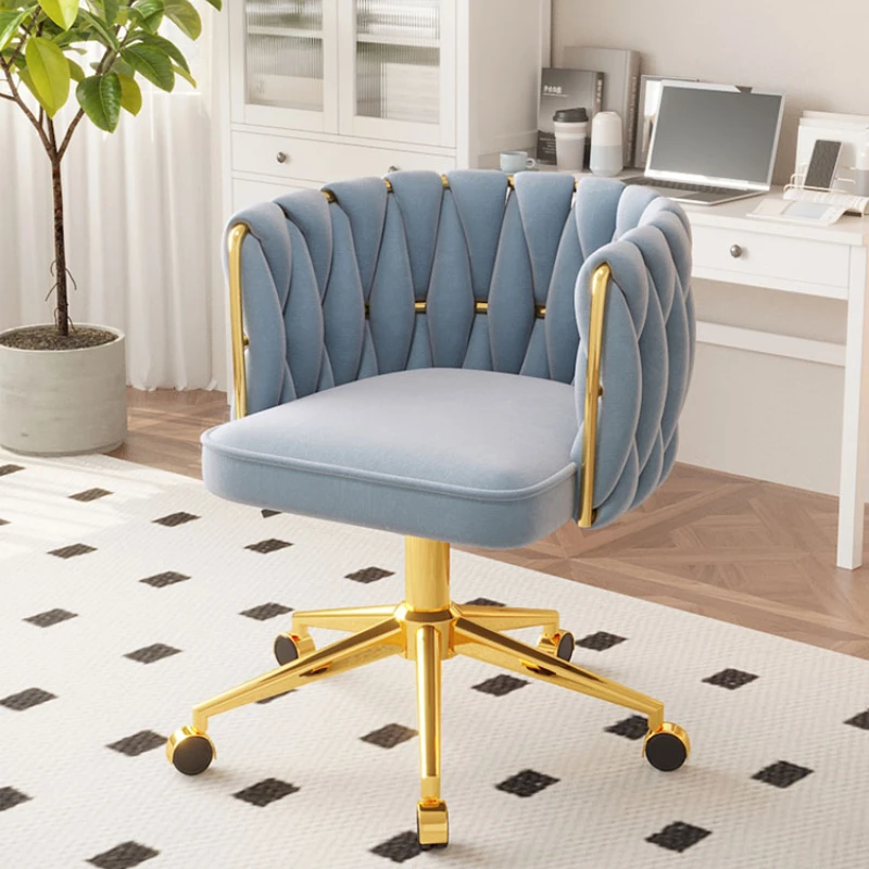 modern simple Living room chair Light luxury computer chair Bedroom dressing stool Front desk Office chair anchor Makeup chair