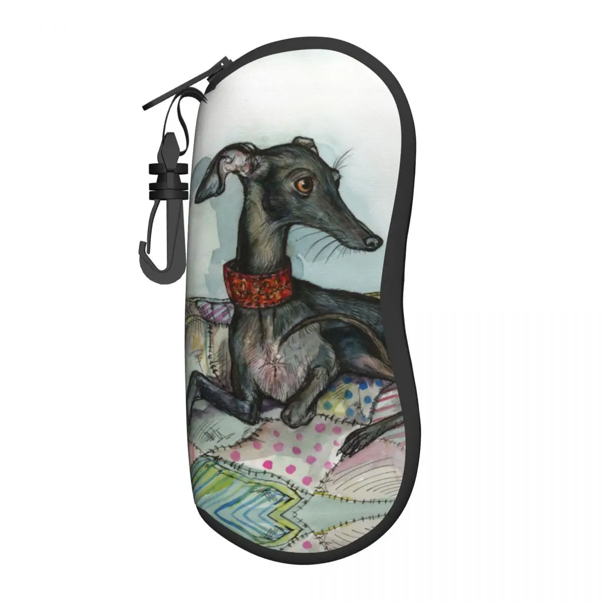 

Custom Greyhound Whippet Dog Shell Glasses Case Unisex Cool Eyeglasses Case Sunglasses Protector Box