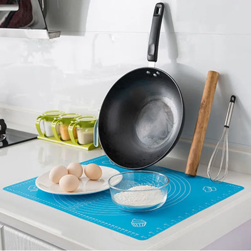 Large Silicone Mat Kitchen Kneading Dough Baking Mat Cooking Cake Pastry Non-stick Rolling Dough Pads Tools Sheet Accessories