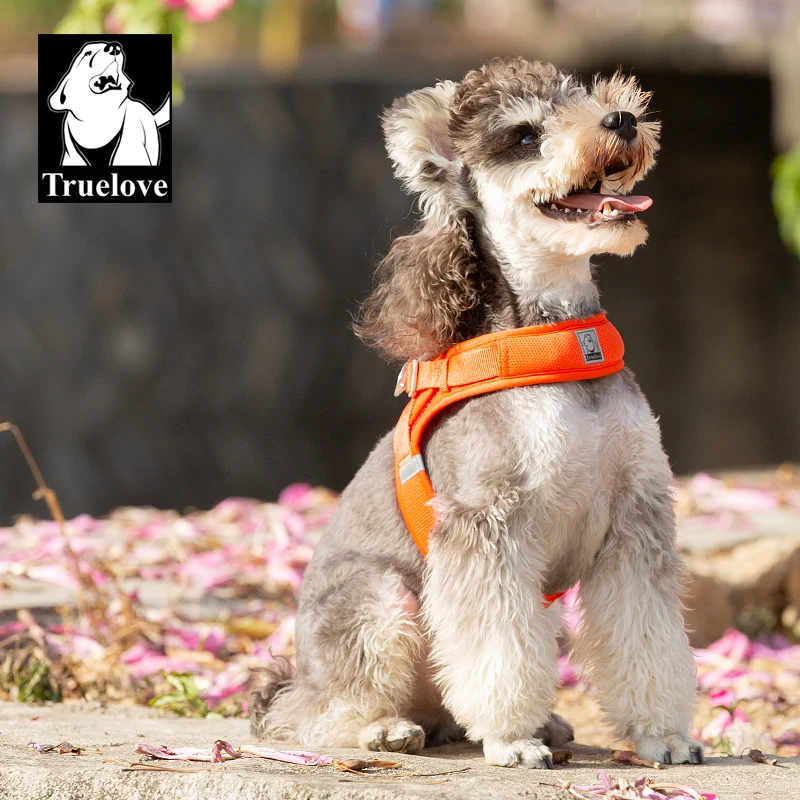 Truelove Pet harness For small and medium Dog Breathable Nylon Mesh Outdoor Training Adjustable Chest Heavy Duty TLH3013