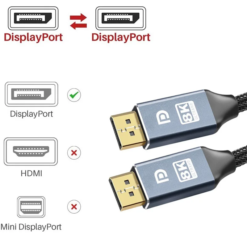 8k,60hz,player 1.4,4k,144hz,ディスプレイポートケーブル,2m,3m,5m,10m,PC,ラップトップ,テレビ,オーディオ,ビデオの装飾用