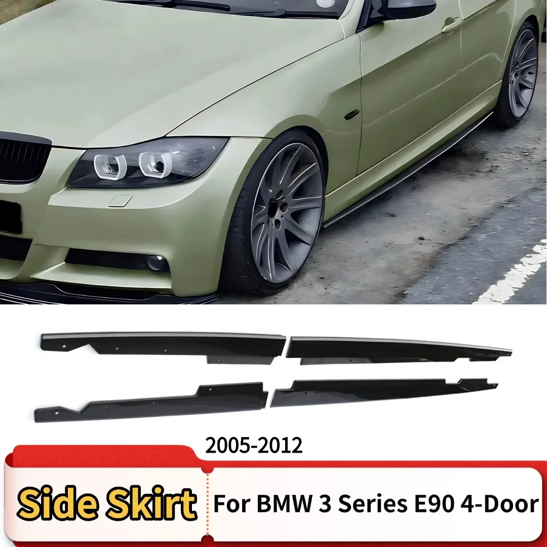Für BMW 3er Serie 2005-2012 E90 E92 E93 M3 4-Türer 330i 320i 335i 318i MP-Style Auto-Seitenschweller Diffusor Spoiler Außenteile