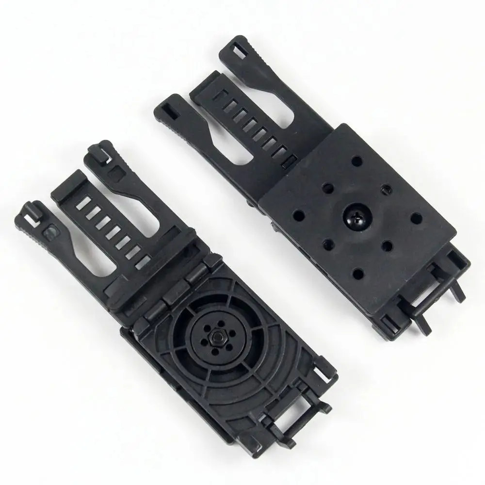 Clip da cintura grande Molle Rotazione di 360 gradi Fibbia a clip rapida in plastica a 8 marce Leggera con guaina per vite di montaggio Clip rapide