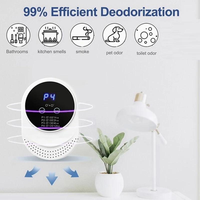 Air Purifier Odor 99% Cat Litter Dog Poof Deodorizer Air Ionizers For Pets Toilet Wardrobe Kitchen Hotel Rooms US Plug