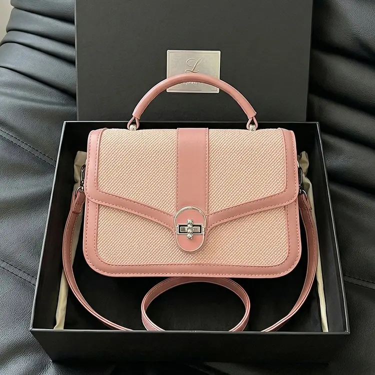 

Модная стильная сумка для подгузников для женщин, роскошная сумка через плечо, минималистичная дизайнерская кожаная сумка-тоут с элегантной текстурной отделкой