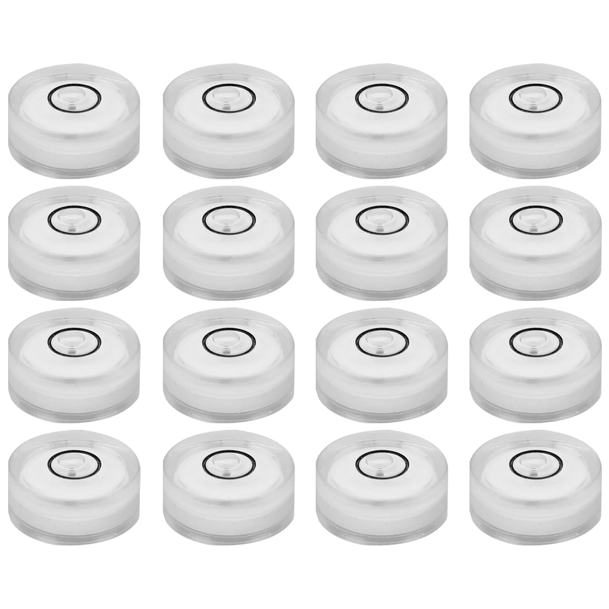 16pcs 16 Horizontal Bubble Level Universal Leveler Tool White Surface Accurate Small Size Portable Easy To Use Wide Temperature