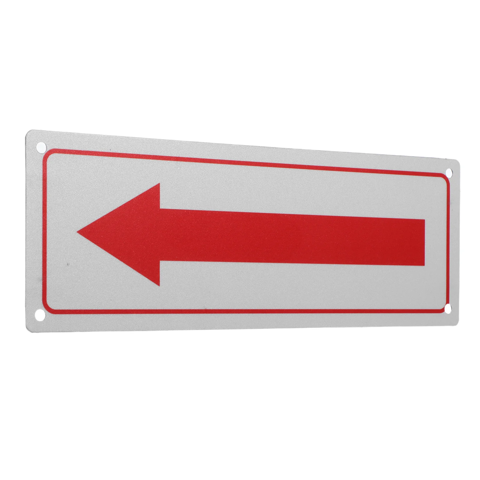 

Aluminum Alloy Arrow High Visibility Metal Directional Sign For Mall Outdoor Indoor Safety Guidance Clear