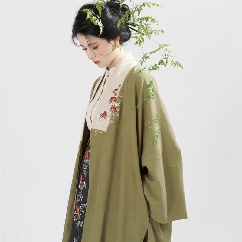 2023 Original Song Dynasty Hanfu Uniform Long Coat Improved Embroidery Design Hanfu Dress Costume Presale 30 Days