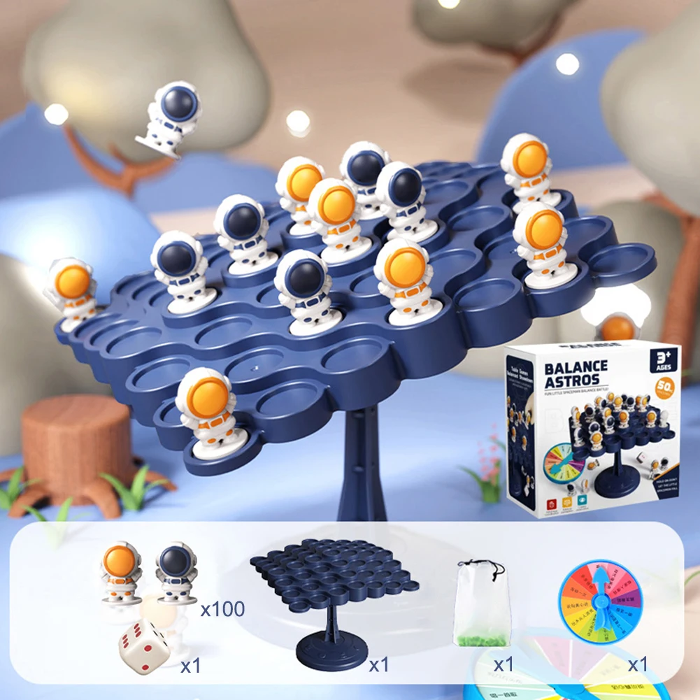 Raumfahrer Balance Baum Spielzeug Kinder pädagogische Montessori Mathe Spielzeug Balancing Board Eltern-Kind-Interaktion Tischs piele
