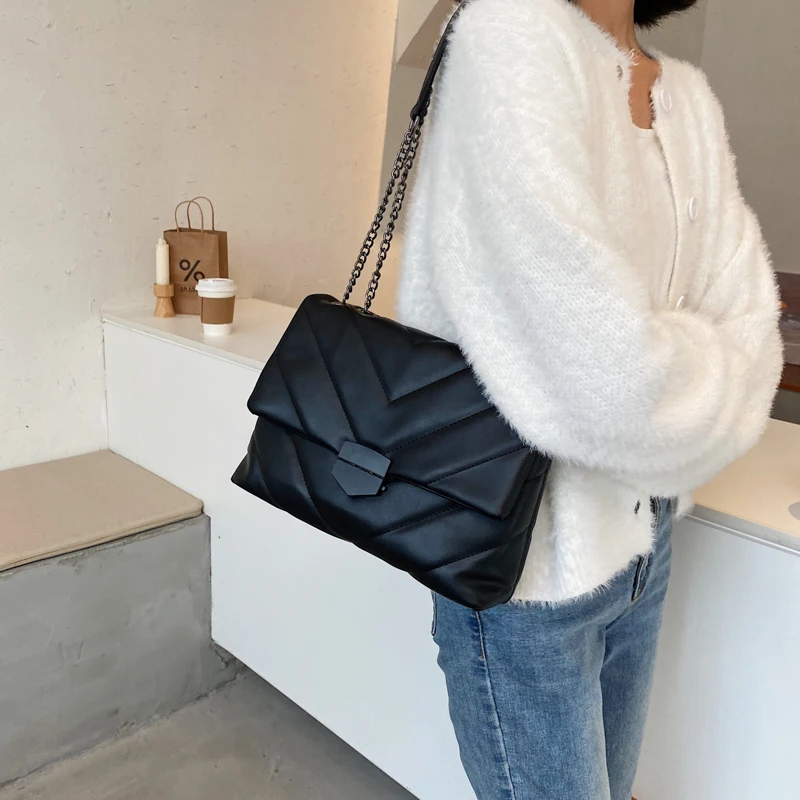 Borduurdraad kleine pu lederen crossbody tassen voor vrouwen 2022 hit trend dames merk trending schouder handtassen