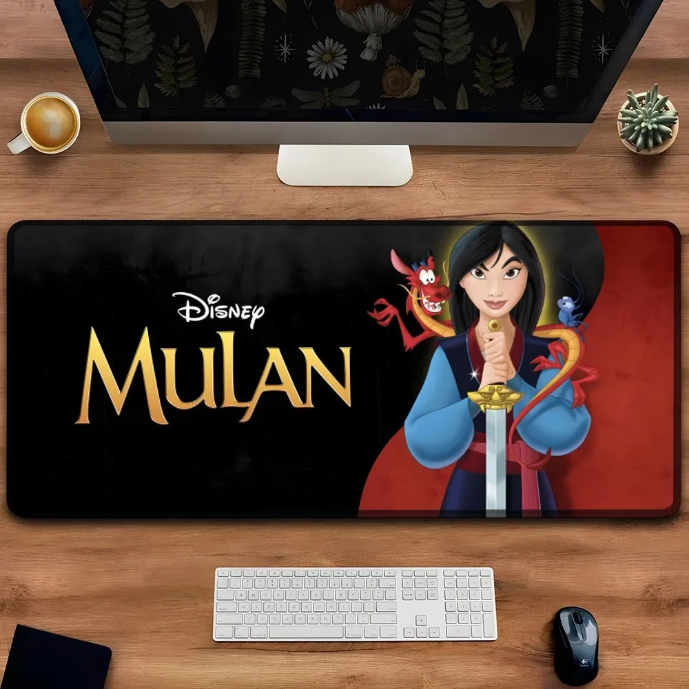 Imagem -02 - Disney-mulan Mouse Pad para pc Desk Gamer Mousepad Urso do Bebê Tapete Grande Borracha Natural Tapete de Mesa Custom Made